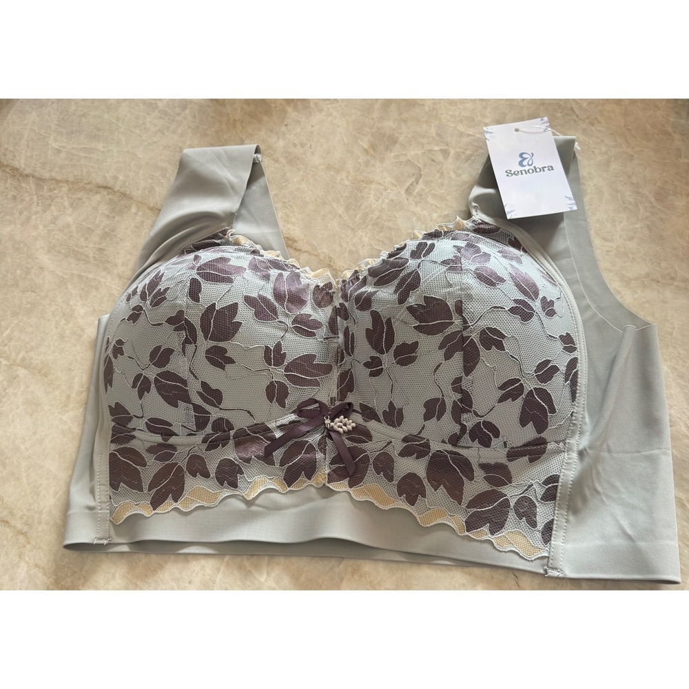 Lot of 4 Senobra Comfy Lift & Flex Wireless Bra Lacey 3X 40-42 C-D - Picture 11 of 14